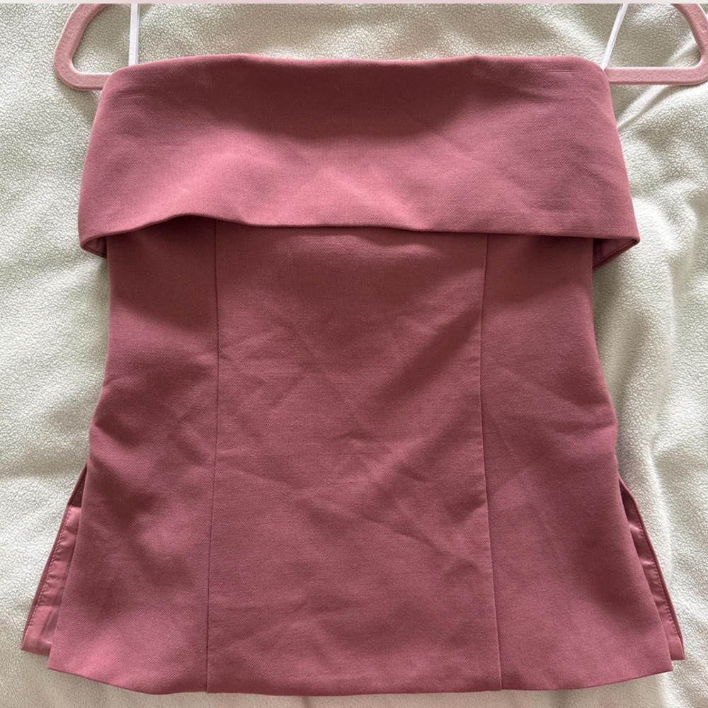 Wilfred Pink Strapless Top